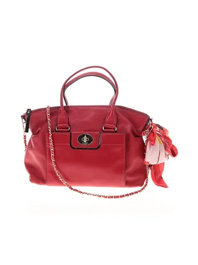 Pre-owned Kate Spade New York Leather Satchel In Red