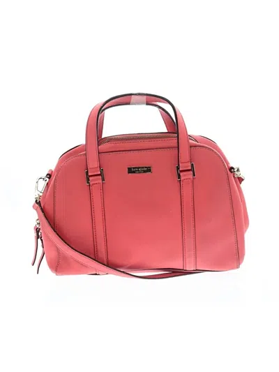 Pre-owned Kate Spade New York Leather Satchel In Red