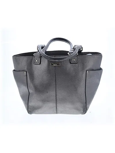 Pre-owned Kate Spade New York Leather Satchel In Silver