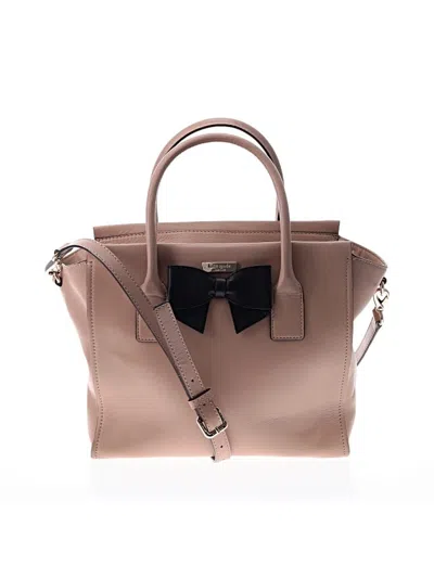 Pre-owned Kate Spade New York Leather Satchel In Tan