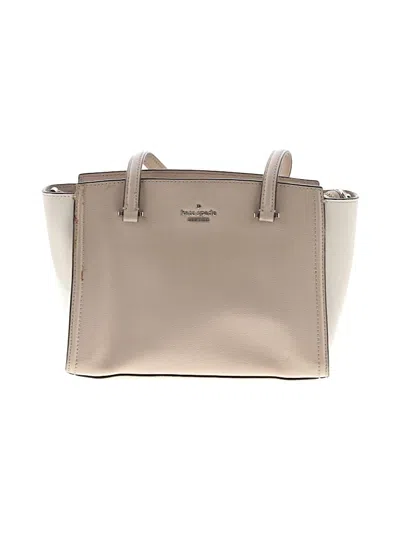 Pre-owned Kate Spade New York Leather Satchel In Tan