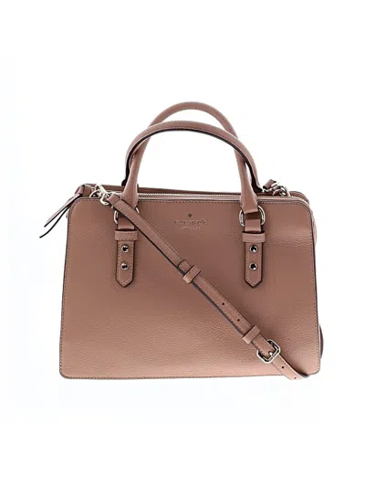 Pre-owned Kate Spade New York Leather Satchel In Tan