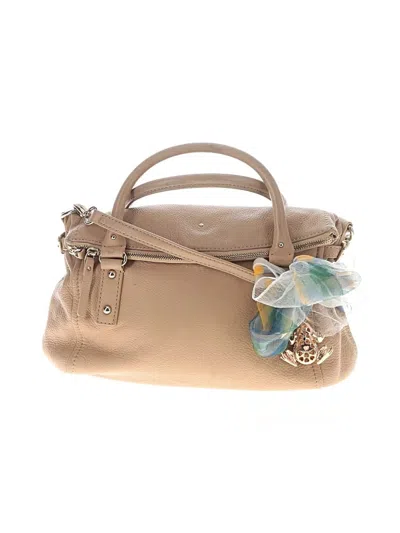 Pre-owned Kate Spade New York Leather Satchel In Tan