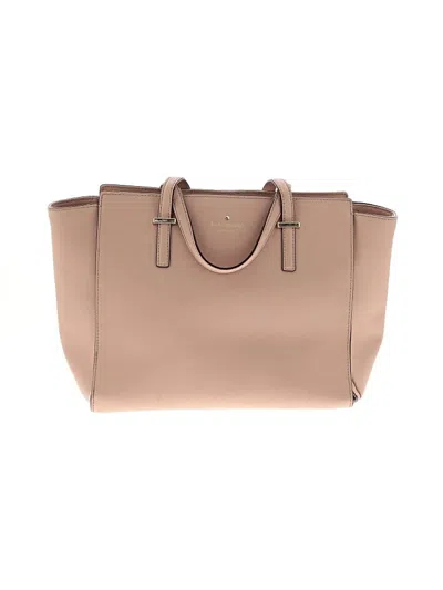 Pre-owned Kate Spade New York Leather Satchel In Tan
