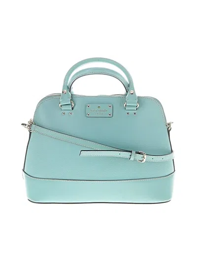 Pre-owned Kate Spade New York Leather Satchel In Teal