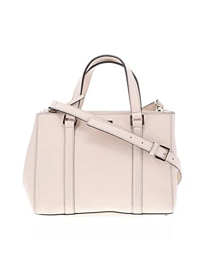 Pre-owned Kate Spade New York Leather Satchel In White
