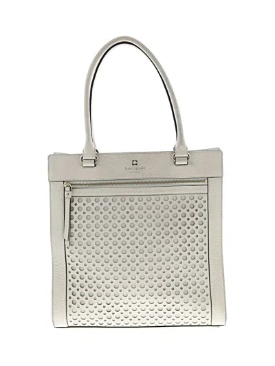 Pre-owned Kate Spade New York Leather Satchel In White