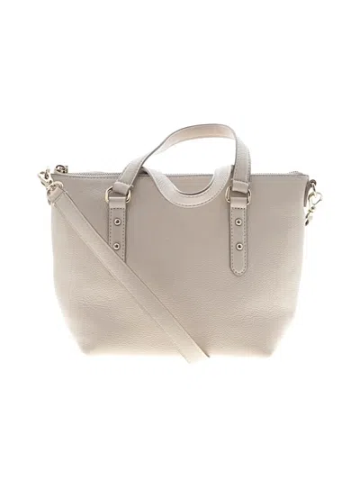 Pre-owned Kate Spade New York Leather Satchel In White