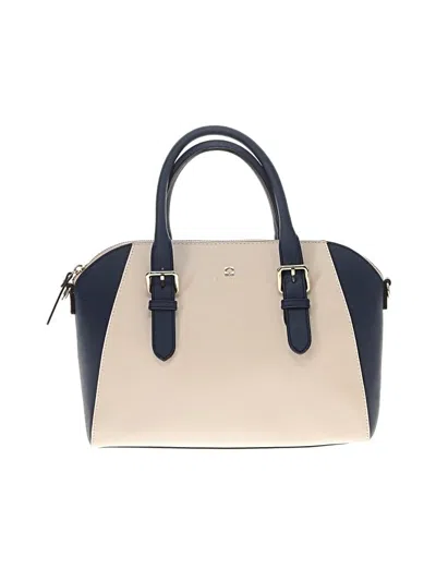 Pre-owned Kate Spade New York Leather Satchel In White