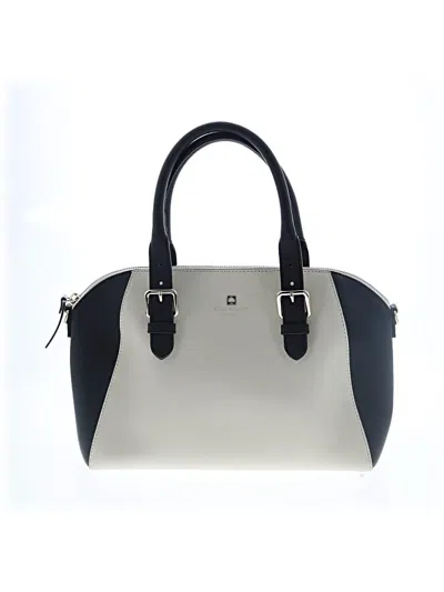Pre-owned Kate Spade New York Leather Satchel In White