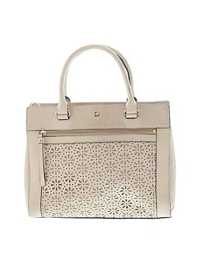 Pre-owned Kate Spade New York Leather Satchel In White