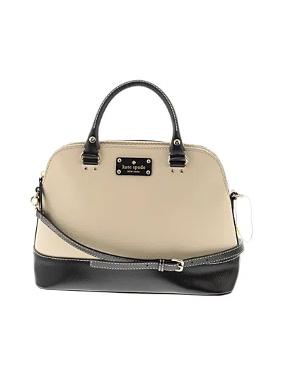 Pre-owned Kate Spade New York Leather Satchel In White