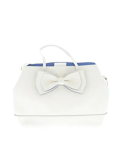 Pre-owned Kate Spade New York Leather Satchel In White
