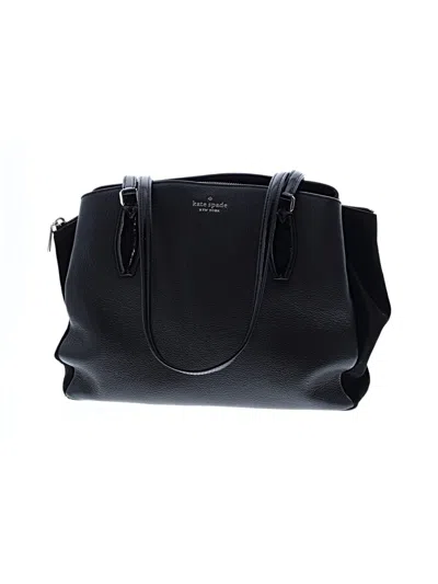 Pre-owned Kate Spade New York Leather Shoulder Bag In Black