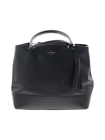 Pre-owned Kate Spade New York Leather Shoulder Bag In Black