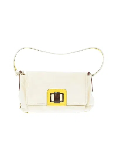 Pre-owned Kate Spade New York Leather Shoulder Bag In White