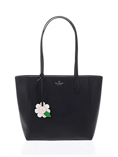 Kate Spade New York Leather Tote Bag In Black