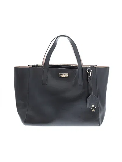 Pre-owned Kate Spade New York Leather Tote Bag In Black