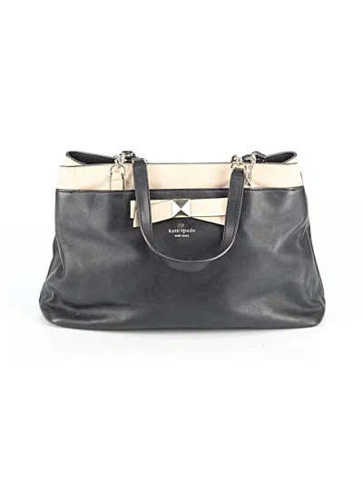 Pre-owned Kate Spade New York Leather Tote Bag In Black