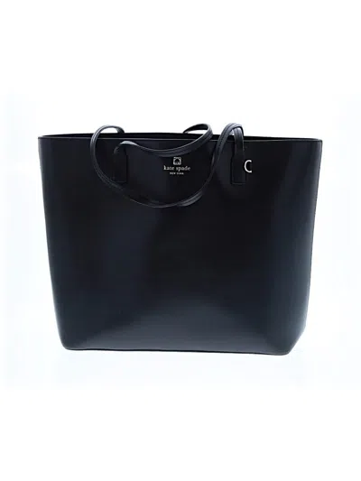 Pre-owned Kate Spade New York Leather Tote Bag In Black
