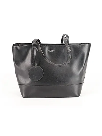 Pre-owned Kate Spade New York Leather Tote Bag In Black