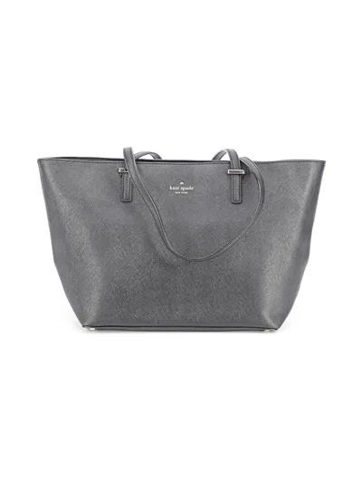 Pre-owned Kate Spade New York Leather Tote Bag In Black