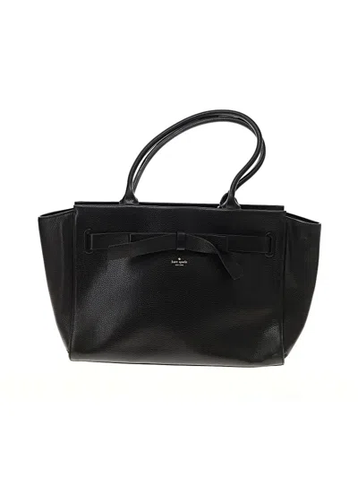Pre-owned Kate Spade New York Leather Tote Bag In Black