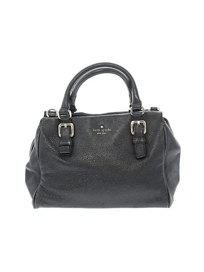 Pre-owned Kate Spade New York Leather Tote Bag In Black