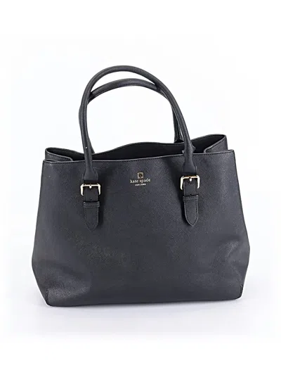 Pre-owned Kate Spade New York Leather Tote Bag In Black