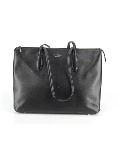 Pre-owned Kate Spade New York Leather Tote Bag In Black