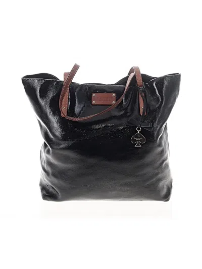 Pre-owned Kate Spade New York Leather Tote Bag In Black