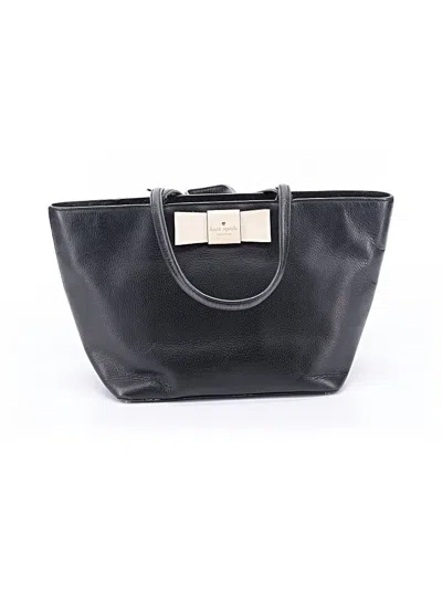 Pre-owned Kate Spade New York Leather Tote Bag In Black
