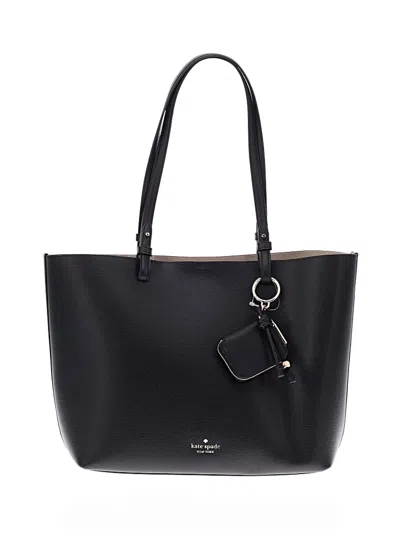 Kate Spade New York Leather Tote Bag In Black