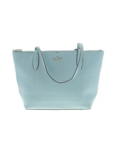 Pre-owned Kate Spade New York Leather Tote Bag In Blue