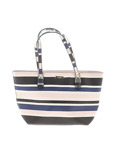 Pre-owned Kate Spade New York Leather Tote Bag In Blue