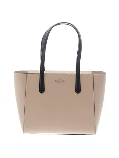 Pre-owned Kate Spade New York Leather Tote Bag In Brown