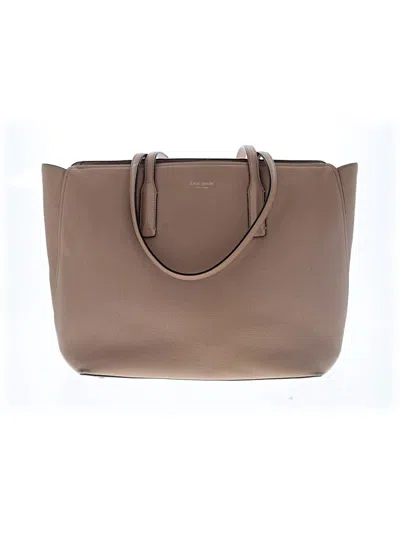 Pre-owned Kate Spade New York Leather Tote Bag In Brown