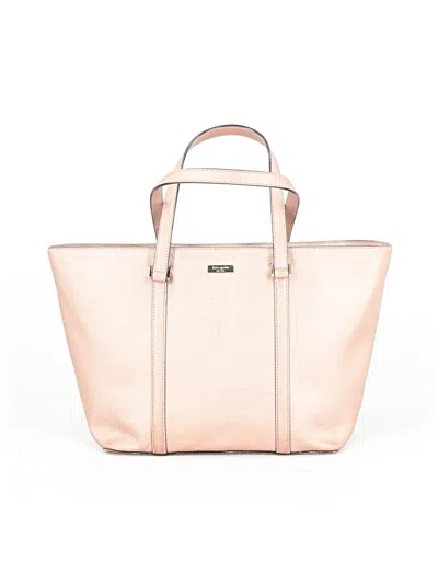 Pre-owned Kate Spade New York Leather Tote Bag In Gold