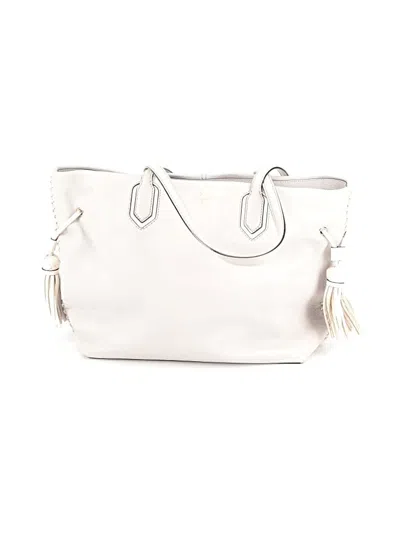 Pre-owned Kate Spade New York Leather Tote Bag In Gray