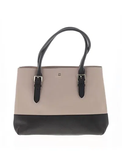 Pre-owned Kate Spade New York Leather Tote Bag In Gray