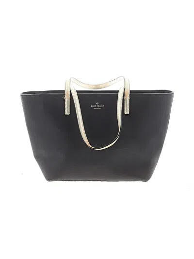 Pre-owned Kate Spade New York Leather Tote Bag In Gray
