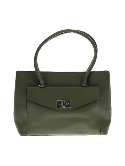 Pre-owned Kate Spade New York Leather Tote Bag In Green