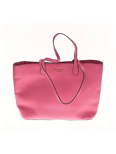 Pre-owned Kate Spade New York Leather Tote Bag In Pink