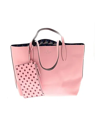 Pre-owned Kate Spade New York Leather Tote Bag In Pink