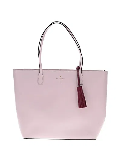Pre-owned Kate Spade New York Leather Tote Bag In Pink