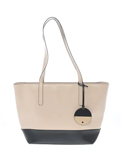 Pre-owned Kate Spade New York Leather Tote Bag In Tan
