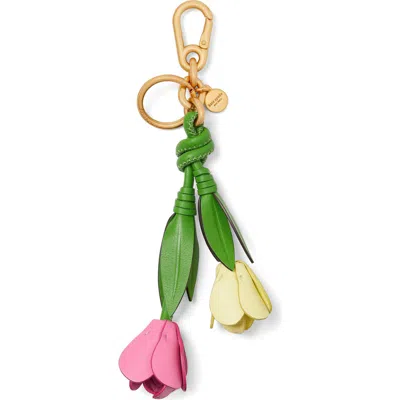 Kate Spade New York Leather Tulip Key Fob
