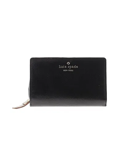 Pre-owned Kate Spade New York Leather Wallet In Black