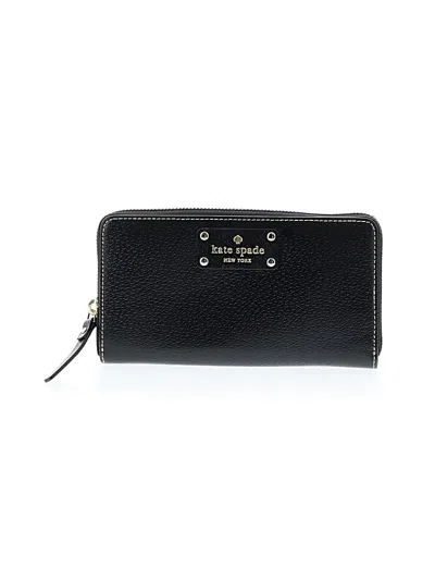 Pre-owned Kate Spade New York Leather Wallet In Black