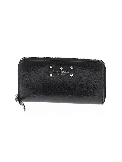Pre-owned Kate Spade New York Leather Wallet In Black